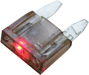 2 Pc. 7.5A Brown Min Blade Fuses w/LED Indicator  9907-12
