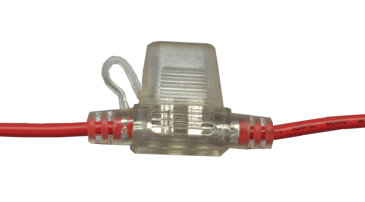 16 AWG @ 15A Min Blade In-Line Fuse Holder w/Sealing Cap  9931-11