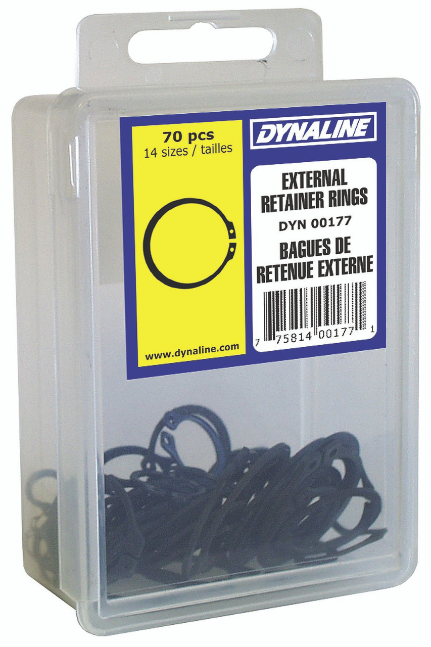 70 Pc. External Retainer Ring Dynakit  00177