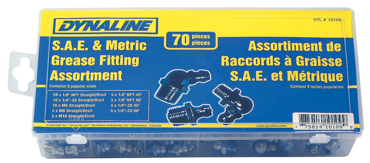 70 Pc. Grease Fitting Assortment  10109