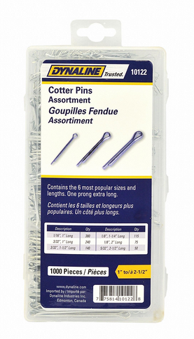 1000 Pc. Cotter Pin Assortment  10122