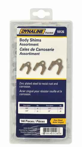 144 Pc. Body Shim Assortment  10126