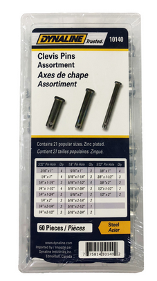 60 Pc. Clevis Pin Assortment  10140