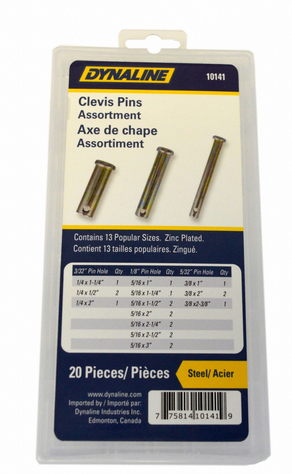 20 Pc. Clevis Pin Assortment  10141