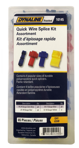 65 Pc. Electrical Wire Quick Splice Assortment  10145