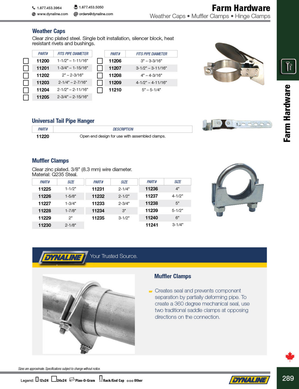 Muffler Clamp 6"  11240