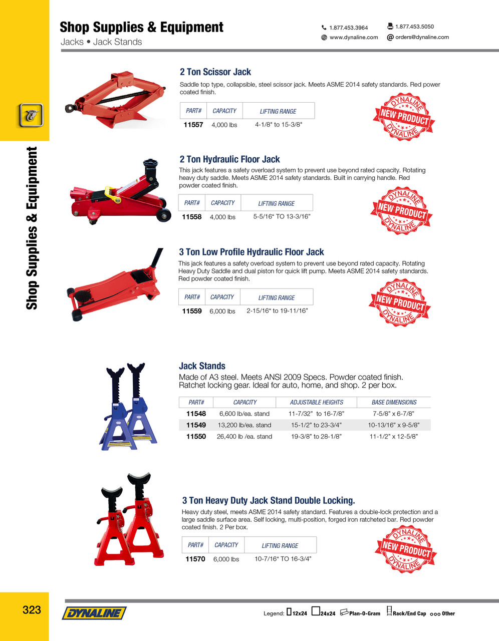 3 Ton Double Locking Jack Stand  11570