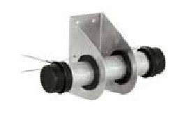 Aluminum Waterproof Service Manual & Documents Storage Tube w/Mounting Bracket 1-1/2 x 9"  17740