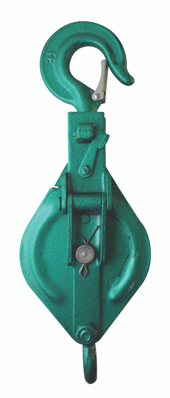 3" Single Sheave Snatch Block w/Swivel Hook & Bottom Eye - 1/2 Ton  80360