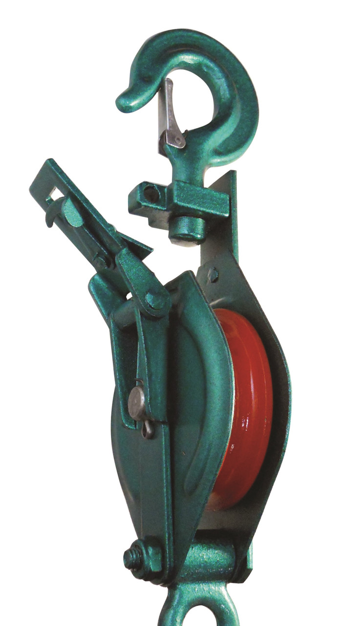 3" Single Sheave Snatch Block w/Swivel Hook & Bottom Eye - 1/2 Ton  80360