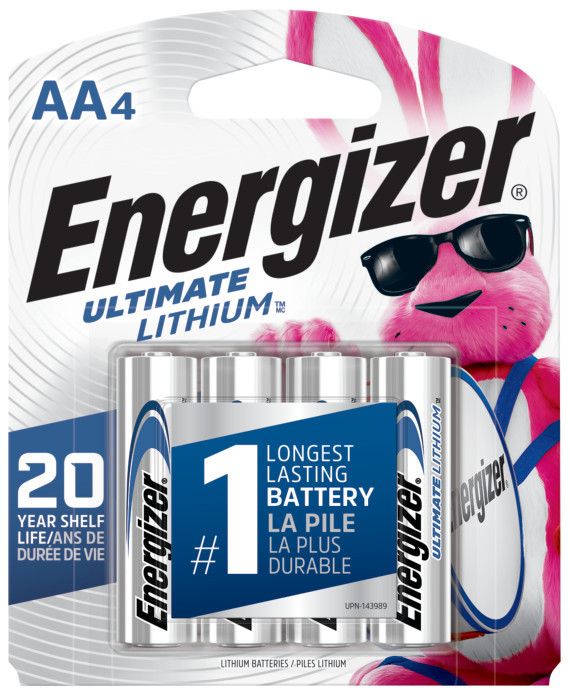AA 1.5V Ultimate Lithium® Battery (4/pk)    L91SBP-4