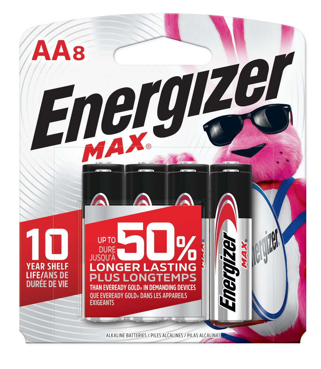 AA 1.5V MAX® Alkaline Battery (8/pk)    E91MP-8