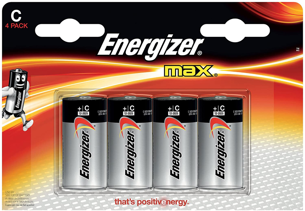 C 1.5V MAX® Alkaline Battery (4/pk)    E93BP-4