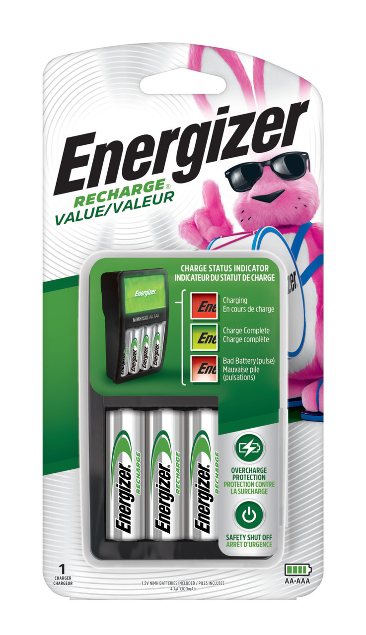 Recharge® Value Battery Charger w/ 4 AA Batteries    CHVCMWB-4