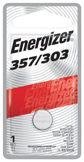 357/303 Silver Oxide Button Battery (1/pk)    357BPZ