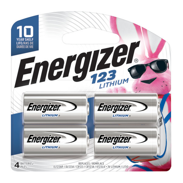 123 3.0V Lithium Photo Battery (4/pk)    EL123BP-4