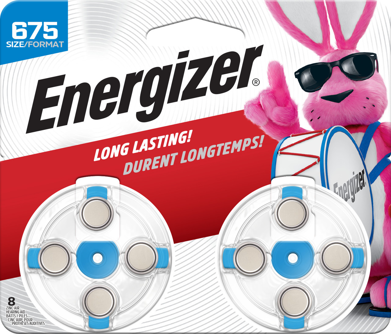 Hearing Aid Battery (8/pk)    AZ675DP-8