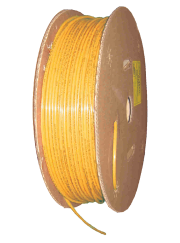 1/4" x 100' Non-Reinforced Black Nylon DOT Type 3A Tube  1485-4YEL-100