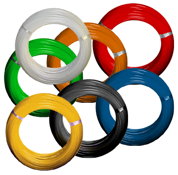 5/8" x 100' Low Density White Polyethylene Tube  360-10-100