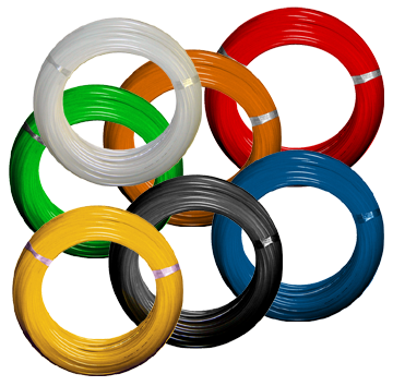 1/4" x 100' Low Density White Polyethylene Tube  360-4-100