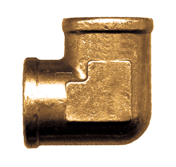 1/8" Forged Brass Female NPT 90° Elbow  100-A