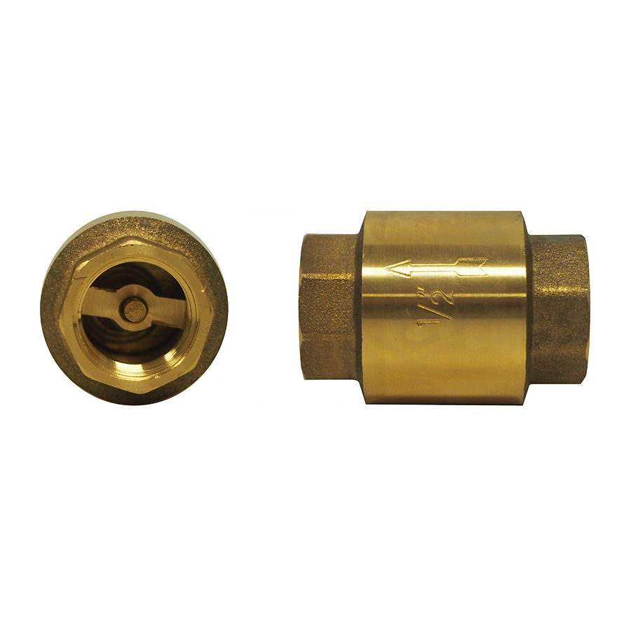 1-1/2" Cast Brass 250 PSI Female NPT Check Valve - 1 PSI Crack Pressure  103CV-K