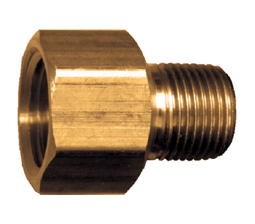 1/2 x 3/8" Brass Female NPT - Male NPT Adapter  120-DC