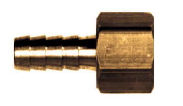 3/8 x 3/8" Brass Hose Barb - Female NPT Coupler  126-6C