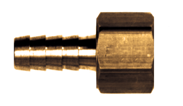 1/2 x 3/8" Brass Hose Barb - Female NPT Coupler  126-8C