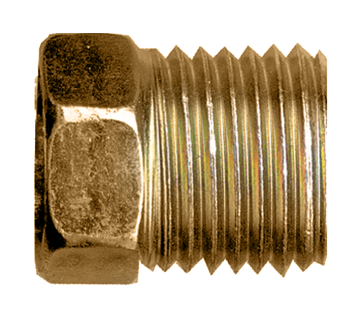 1/4" (7/16"-24) Brass Male 45° SAE Inverted Flare Nut  141-4