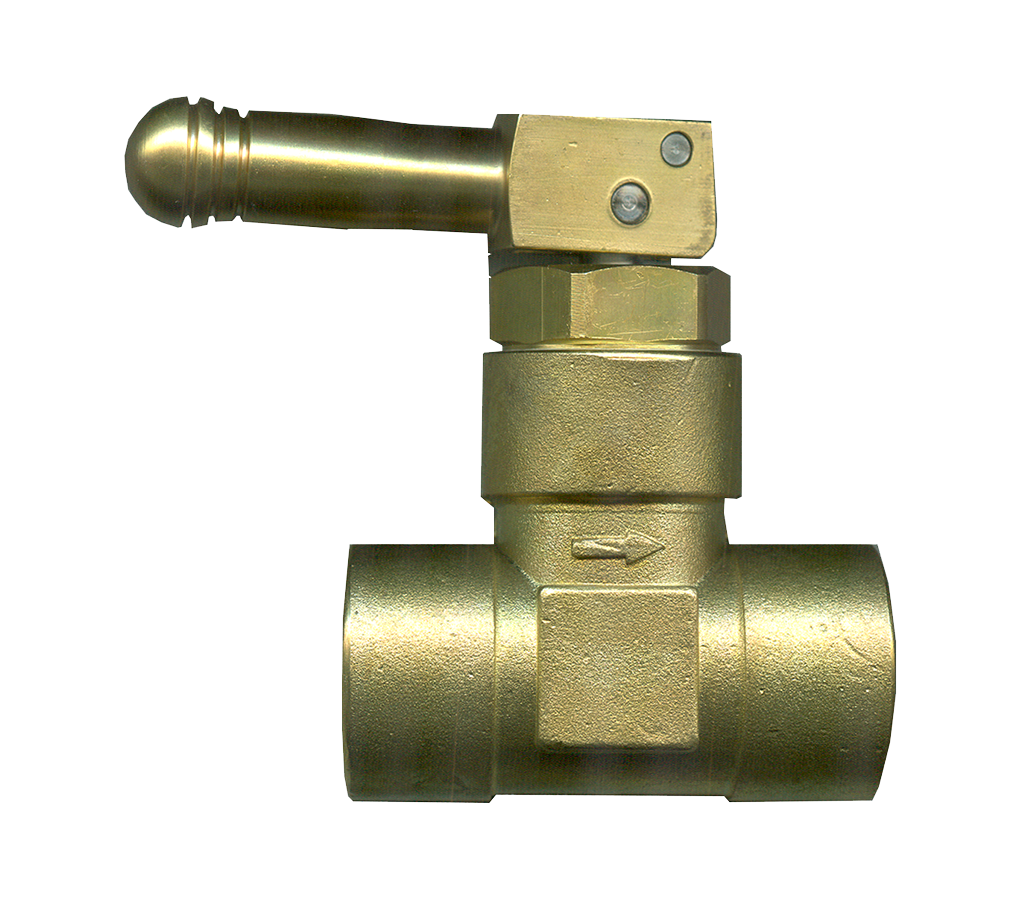 1/2 x 1/4" Brass Quick Acting Female NPT Propane Toggle Valve  2360