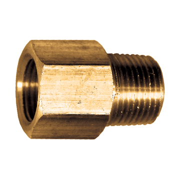 1/4 x 1/4" Brass Female 45° SAE Flare - Male NPT  Connector  33-4B