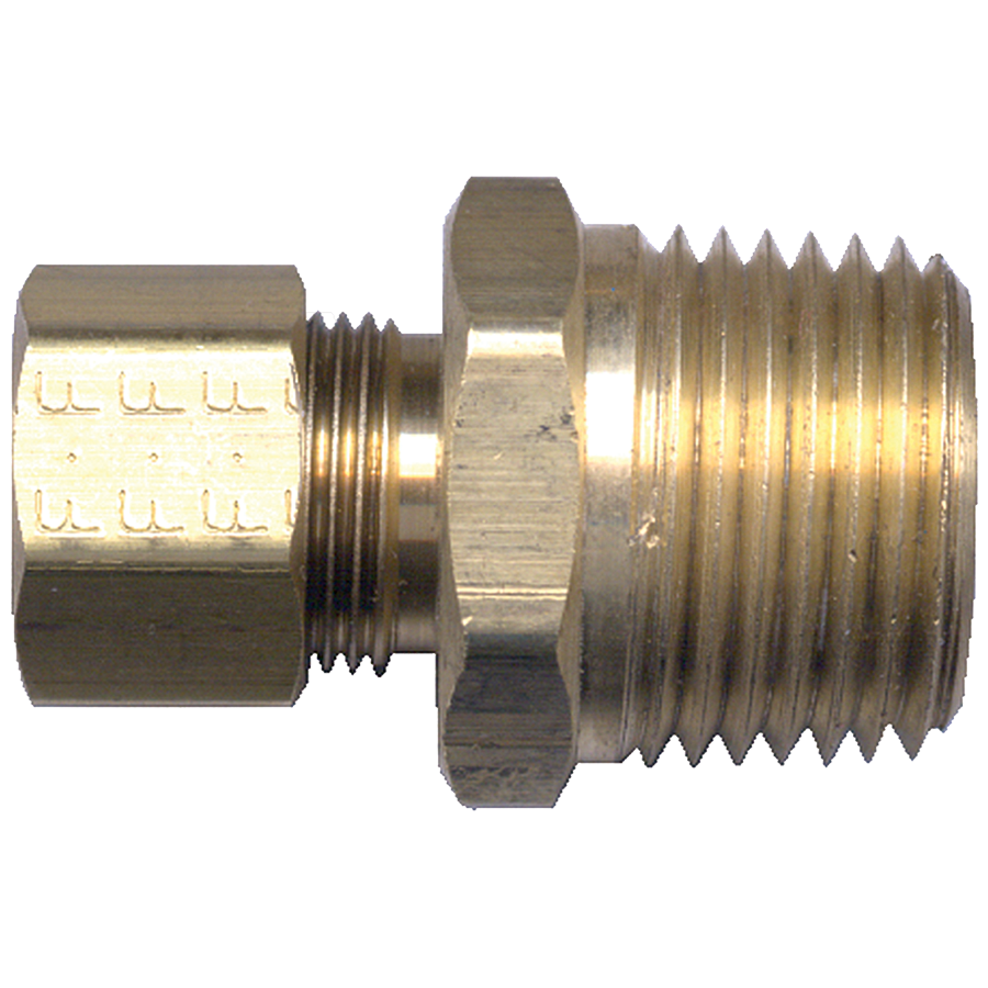 5/16 x 1/4" Brass Compression - Male NPT  Connector  68-5B