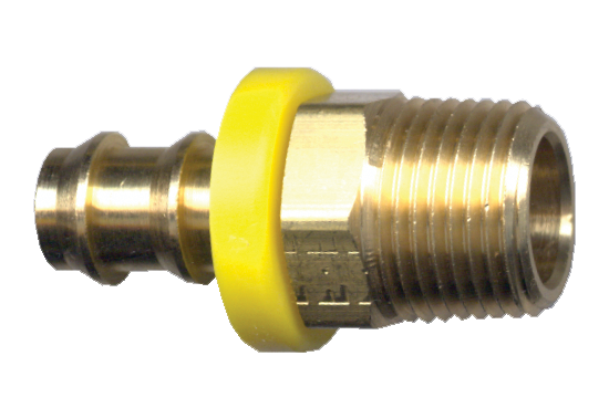 5/8 x 1/2" Brass Grip-Tite Hose Barb - Male NPT Connector  725-10D