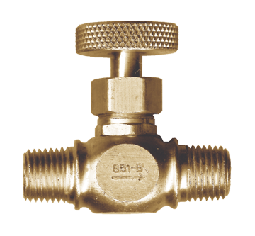 1/4" Brass Male NPT Precision Needle Valve  851-B