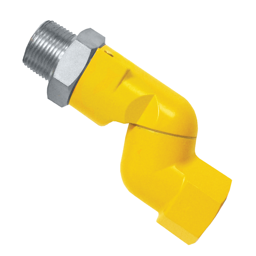 1" Aluminum Male NPT - Female NPT 360° Gas Swivel  ACM-AS-100