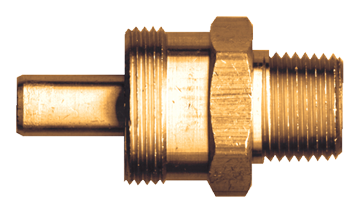 1/2 x 1/2" Brass DOT Air Brake Hose Compression - Male NPT Coupler  B1492-8D
