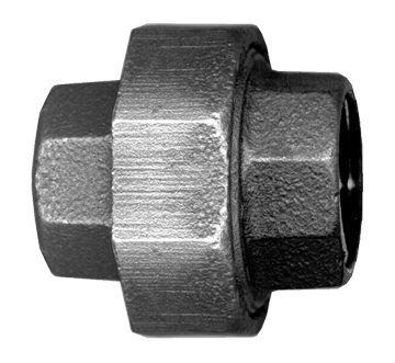 3/4" Sch. 40 Black Iron Female NPT Swivel Union  BI-104-E