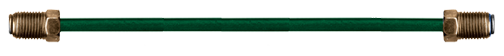 3/16 x 72" Polyvinyl Flourine Coated Steel Inverted Flare Brake Line - 3/8"-24 Nut  BLP-3-72
