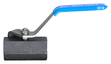 3/8" Steel 2000 PSI Female NPT Ball Valve - 1Pc. Construction  BVCS2103-C