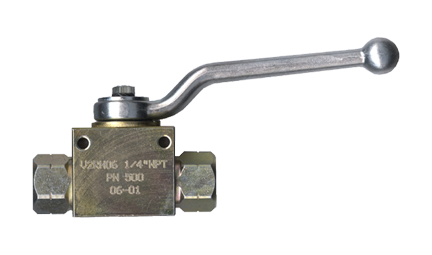 1/2" Steel 7250 PSI Female NPT Ball Valve - 3Pc. Construction  BVCS2403-D