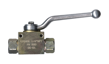 1-1/4" Steel 5075 PSI Female NPT Ball Valve - 3Pc. Construction  BVCS2403-J