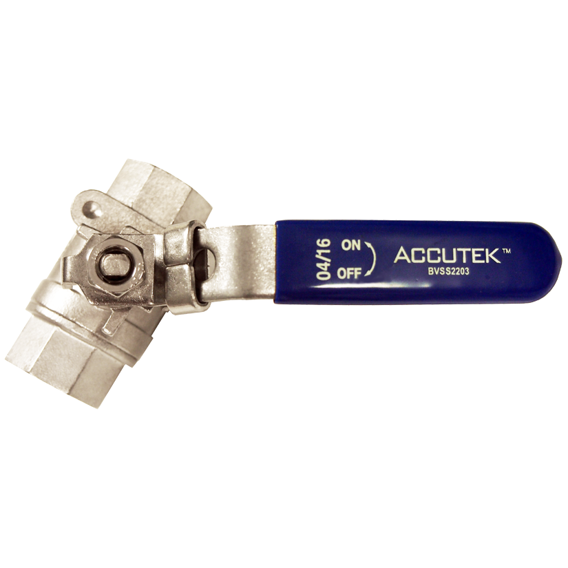 1/2" Forged Stainless Steel 2000 PSI Female NPT Ball Valve - 2Pc. Construction  BVSS2203-D