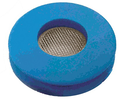 1/2" Blue Service Female NPT Glad Hand w/Screen  GHS-SC