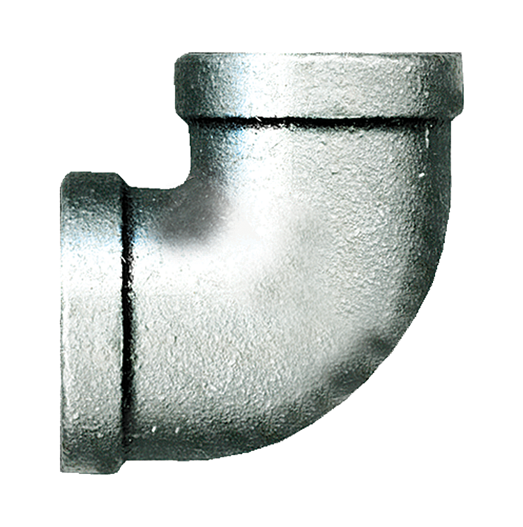 3/8" Sch. 40 Galvanized Iron Female NPT 90° Elbow  GI-100-C