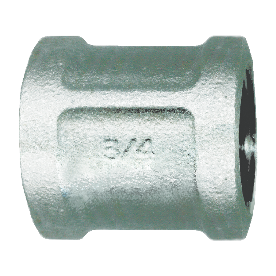 2-1/2" Sch. 40 Galvanized Iron Female NPT Coupler  GI-103-N