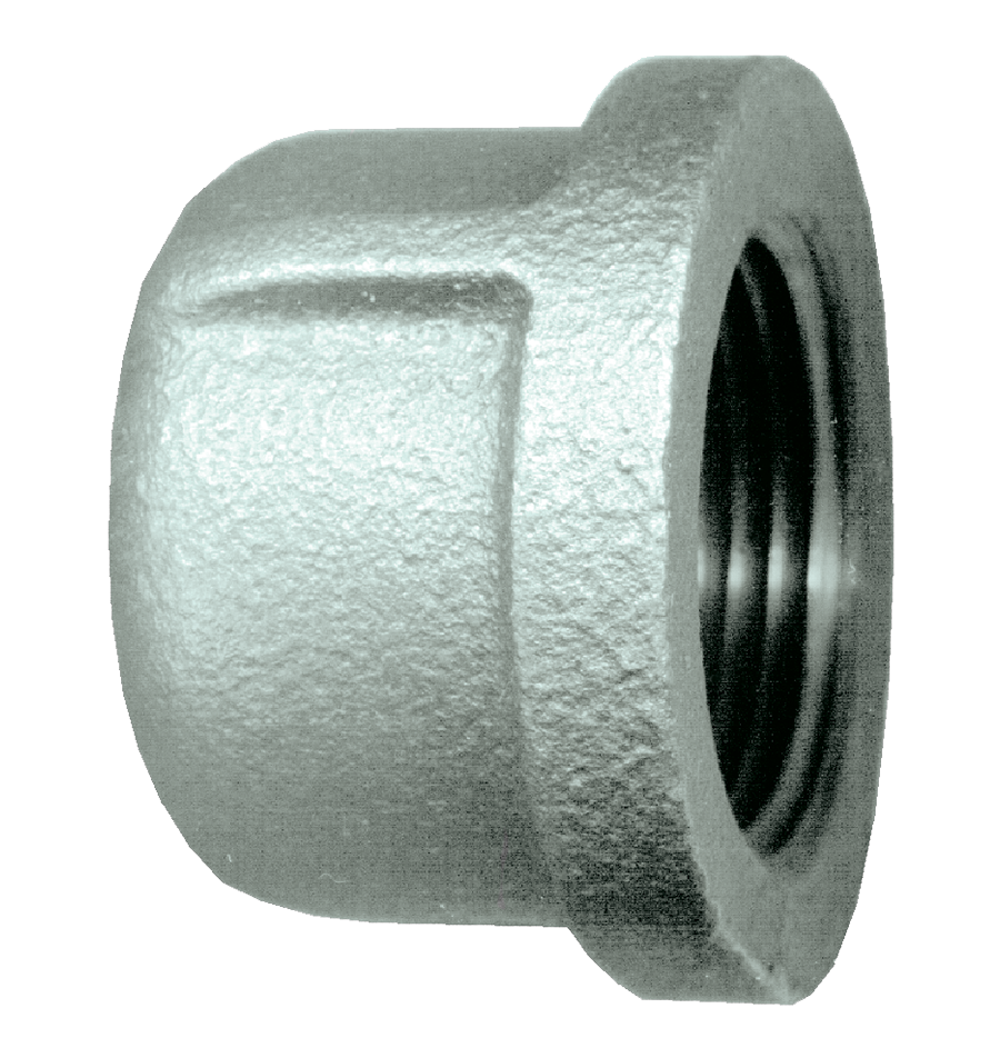 1-1/2" Sch. 40 Galvanized Iron Female NPT Cap  GI-108-K