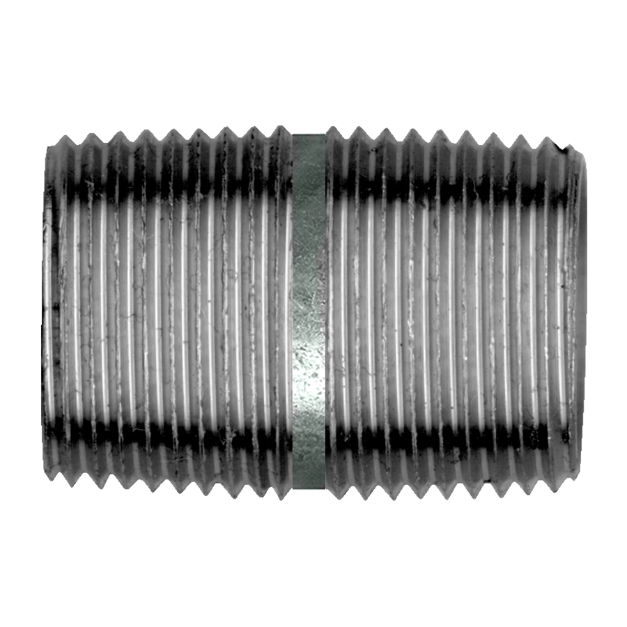 3/4" Sch. 40 Galvanized Male NPT Close Nipple  GI-112-E