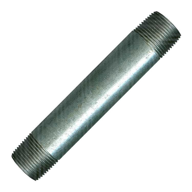 1-1/4 x 2-1/2" Sch. 40 Galvanized Male NPT Nipple  GI-113-J2-1/2