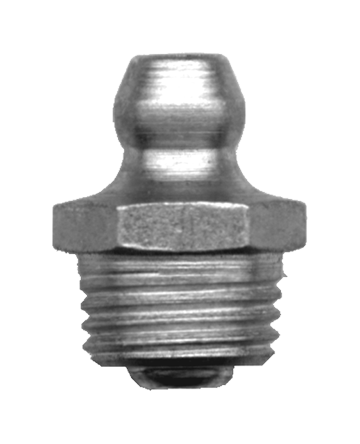 M10-1.0 x 15.2mm Steel Male Metric Straight Grease Nipple  GNM-301